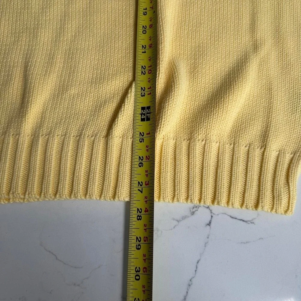 Polo Ralph Lauren Men's XL Yellow Crewneck Cotton Sweater Pony Logo NWT